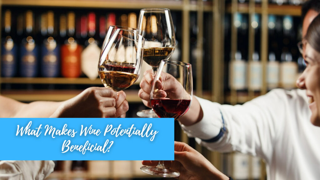 8 Wine Benefits Backed by Research (Plus What Moderation Actually Means) - Drinking wine Fun company of people clink glasses, drinking white and red wine,