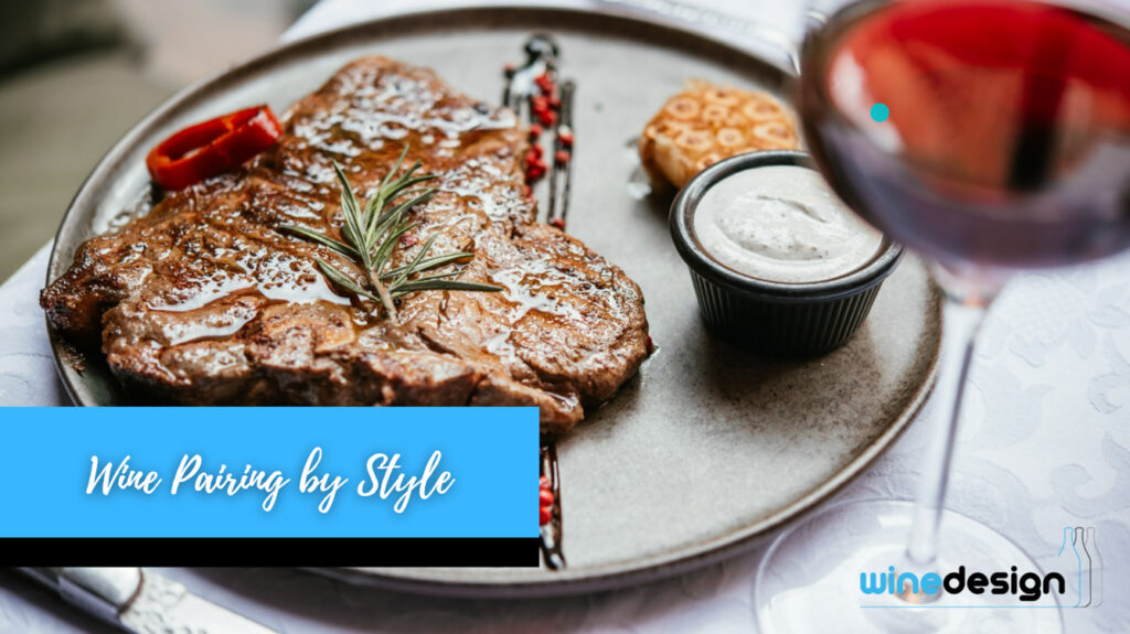 Wine Pairing Guide: Matching Wine to Food for Any Celebration - Wine Beef steak served with red wine for dinner at a restaurant