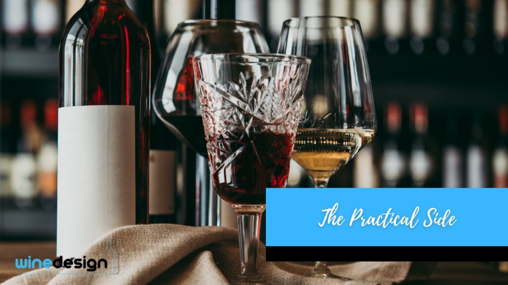 wine bottles and glasses on a table